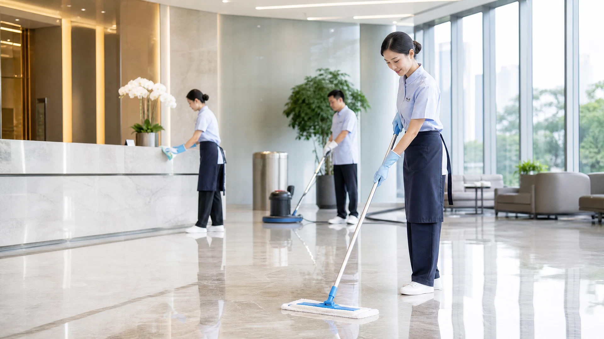 清潔員工服選購要點：防污、透氣、易清洗缺一不可